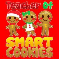 Teacher Of Smart Cookies Christmas Santa Hat thumb 1