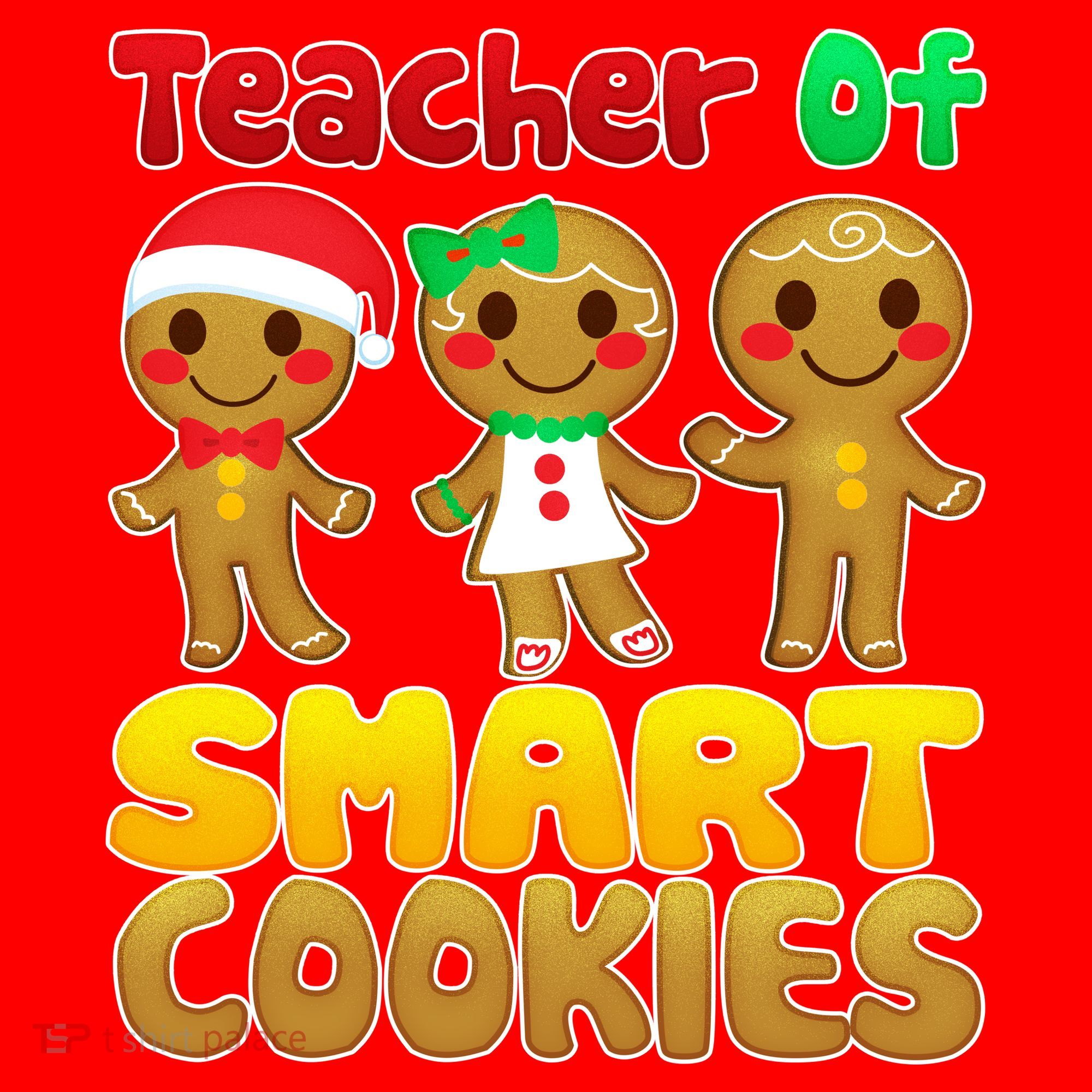 Teacher Of Smart Cookies Christmas Santa Hat