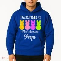Teacher Of The Cutest Peeps Easter Bunny Hoodie thumb 2