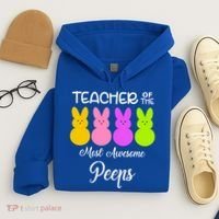 Teacher Of The Cutest Peeps Easter Bunny Hoodie thumb 4
