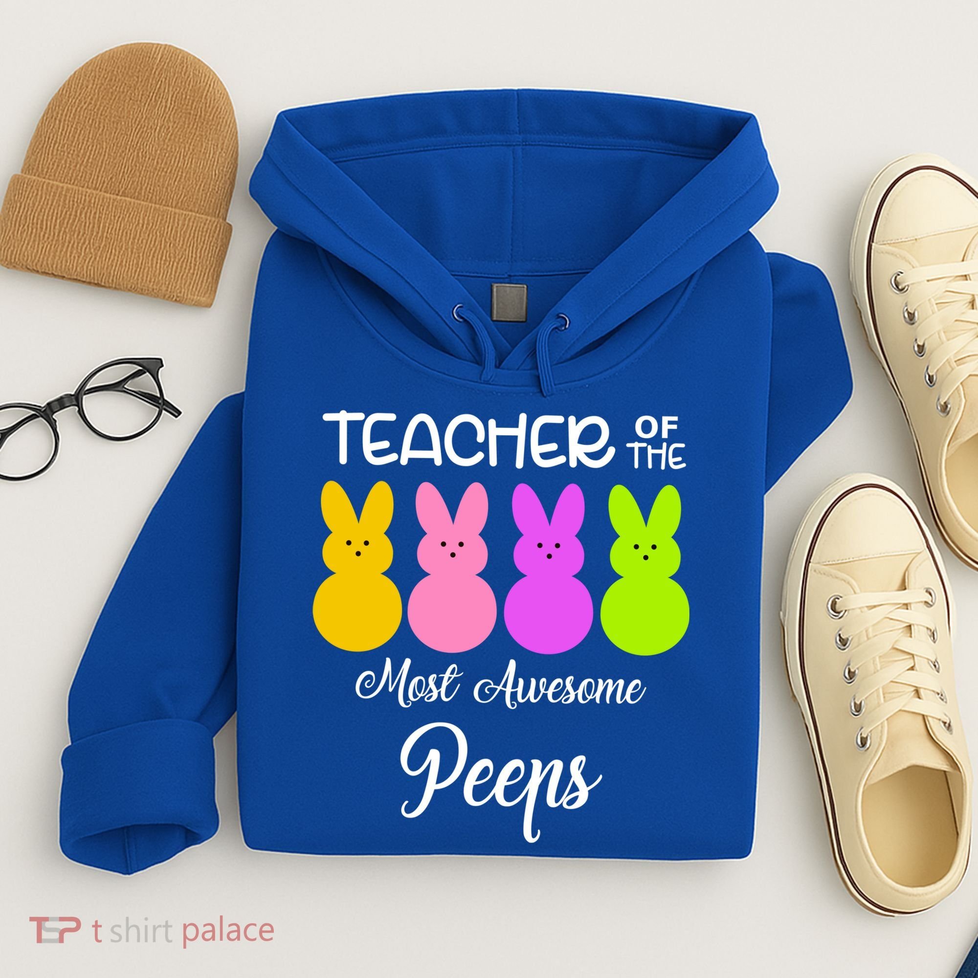 Teacher Of The Cutest Peeps Easter Bunny Hoodie