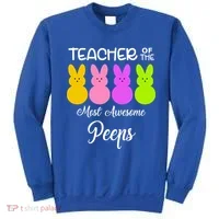 Teacher Of The Cutest Peeps Easter Bunny Sweatshirt thumb 0