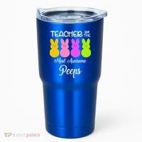 Teacher Of The Cutest Peeps Easter Bunny Tumbler thumb 0