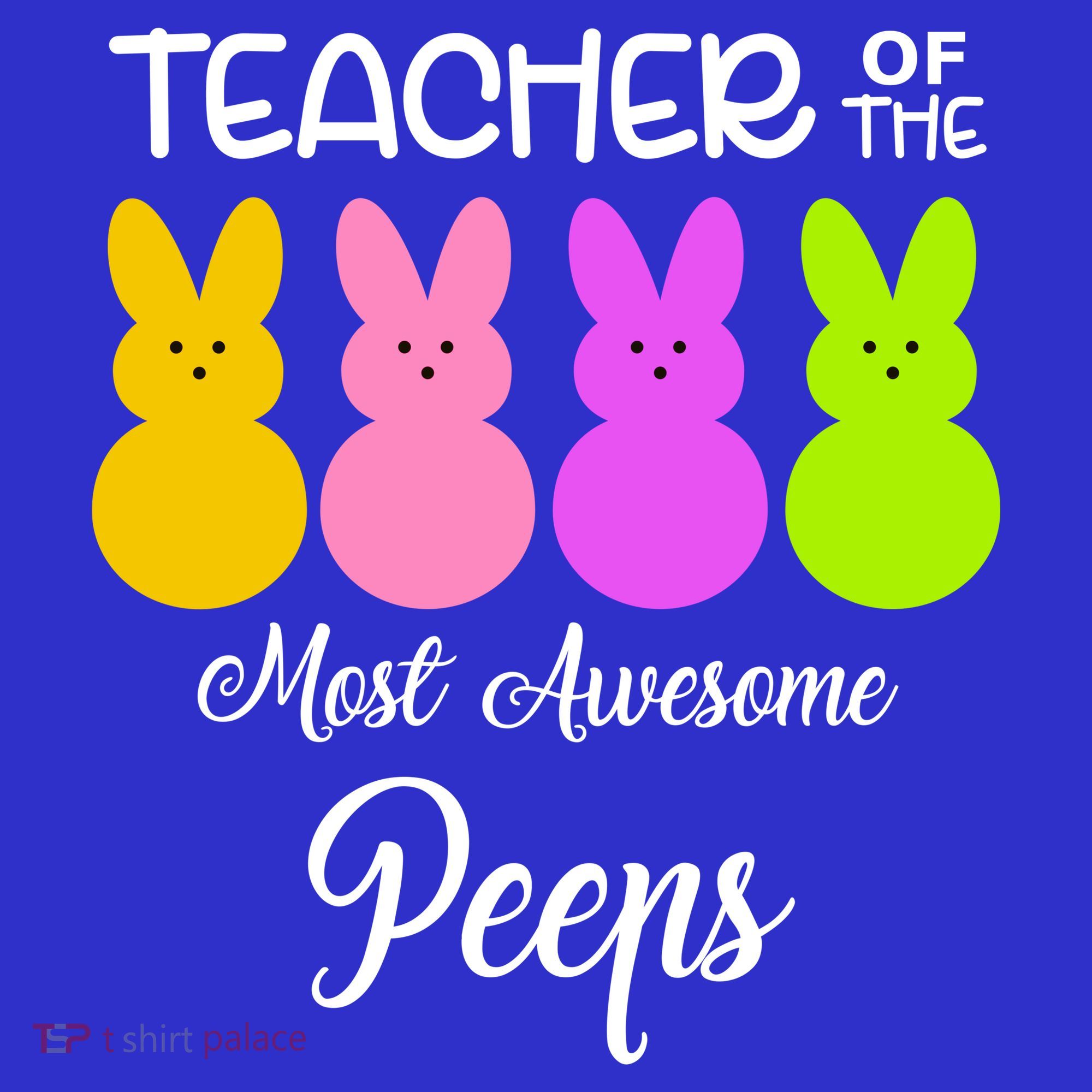 Teacher Of The Cutest Peeps Easter Bunny Mousepad