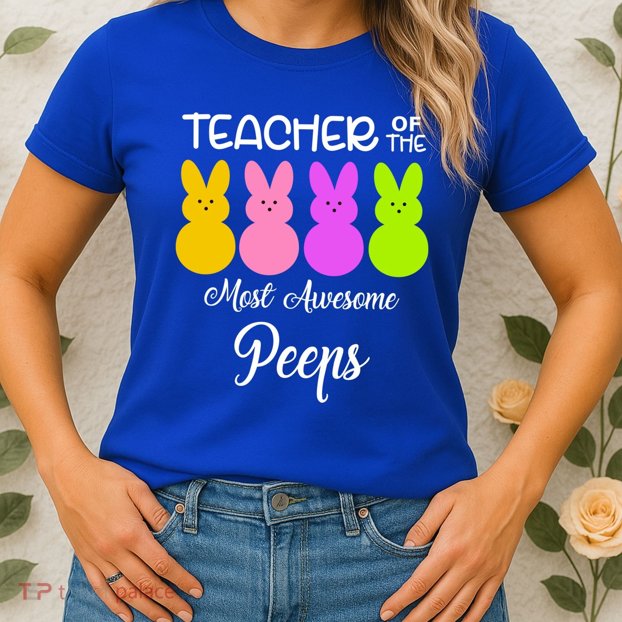 Teacher Of The Cutest Peeps Easter Bunny Women's T-Shirt