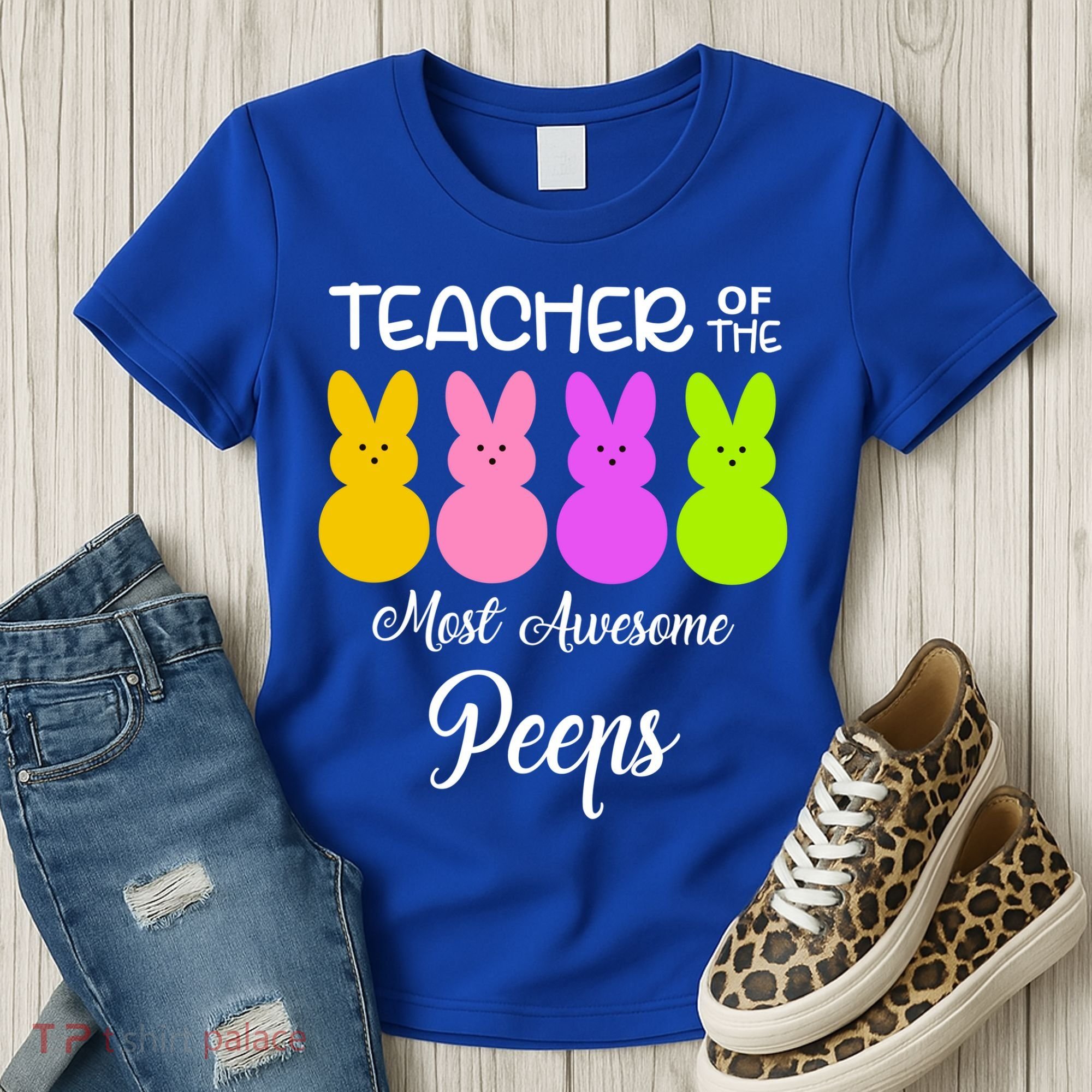 Teacher Of The Cutest Peeps Easter Bunny Women's T-Shirt