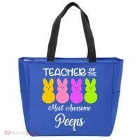 Teacher Of The Cutest Peeps Easter Bunny Tote Bag thumb 0