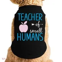 Teacher Of Tiny Humans Apple Doggie Tank thumb 0