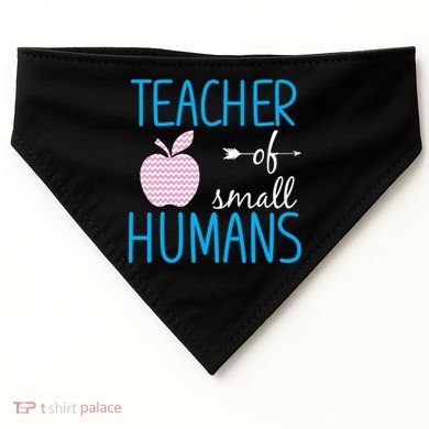 Teacher Of Tiny Humans Apple USA-Made Doggie Bandana