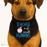 Teacher Of Tiny Humans Apple USA-Made Doggie Bandana thumb 1
