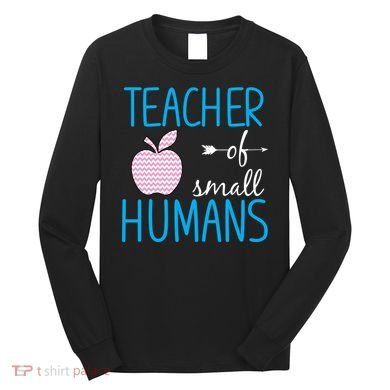Teacher Of Tiny Humans Apple Long Sleeve Shirt