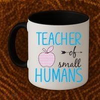 Teacher Of Tiny Humans Apple Coffee Mug thumb 2