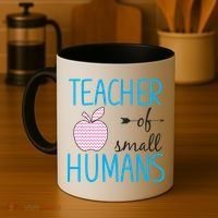 Teacher Of Tiny Humans Apple Coffee Mug thumb 4