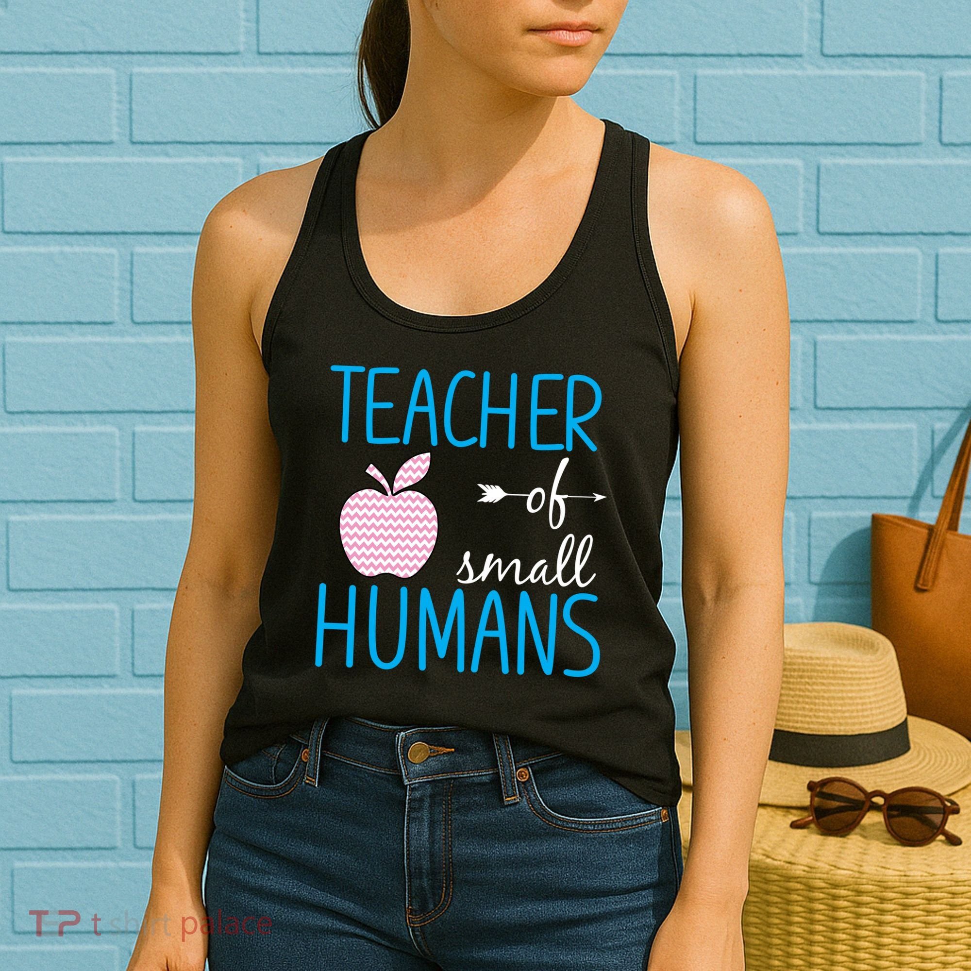 Teacher Of Tiny Humans Apple Women's Tank Top