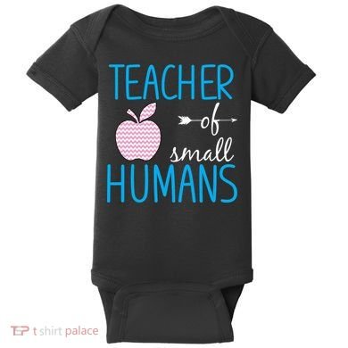 Teacher Of Tiny Humans Apple Baby Bodysuit
