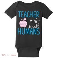 Teacher Of Tiny Humans Apple Baby Bodysuit thumb 0