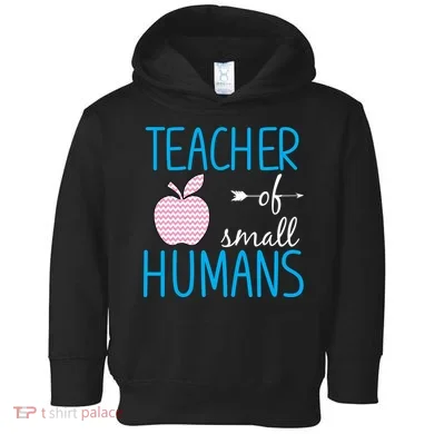 Teacher Of Tiny Humans Apple Toddler Hoodie
