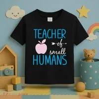 Teacher Of Tiny Humans Apple Toddler T-Shirt thumb 3