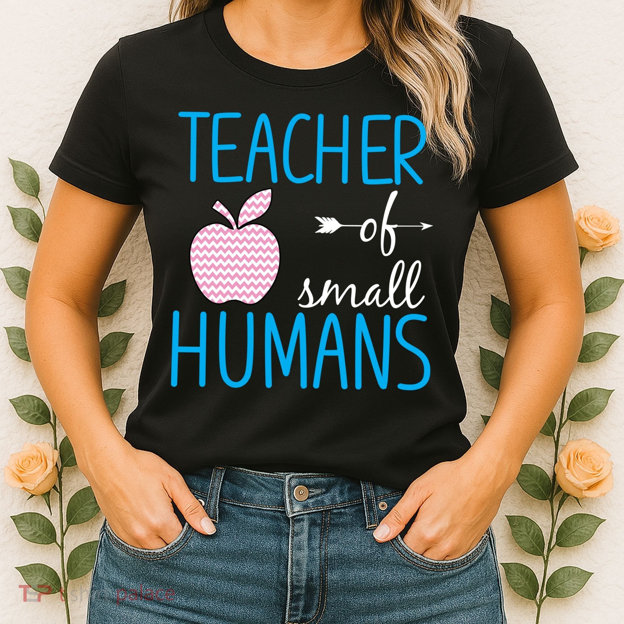 Teacher Of Tiny Humans Apple Women's T-Shirt