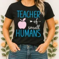 Teacher Of Tiny Humans Apple Women's T-Shirt thumb 2