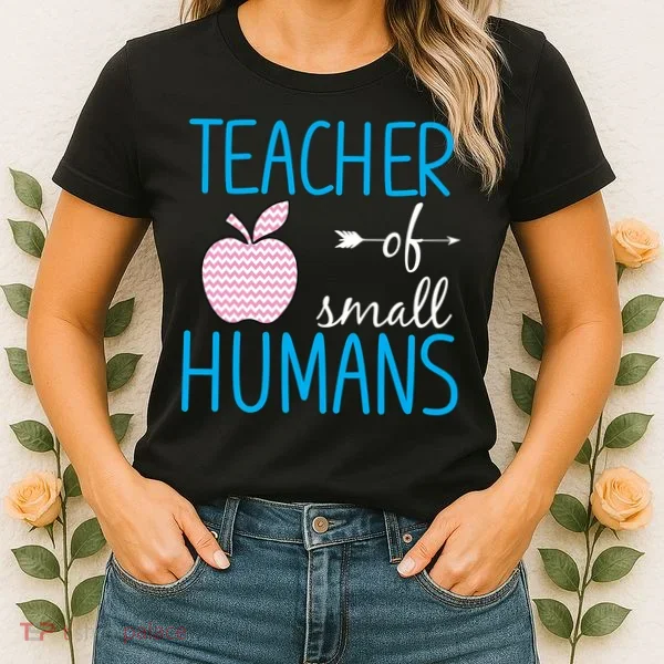 Teacher Of Tiny Humans Apple Women's T-Shirt