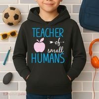 Teacher Of Tiny Humans Apple Kids Hoodie thumb 2