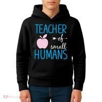 Teacher Of Tiny Humans Apple Kids Hoodie thumb 4