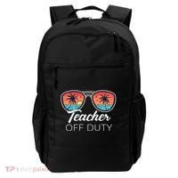 Teacher Off Duty Tropical Vacation Backpack thumb 0