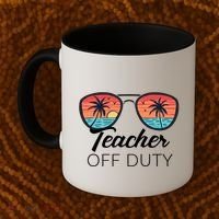 Teacher Off Duty Tropical Vacation Coffee Mug thumb 2