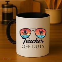 Teacher Off Duty Tropical Vacation Coffee Mug thumb 4
