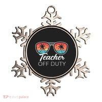 Teacher Off Duty Tropical Vacation Ornament thumb 0