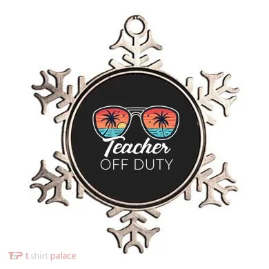 Teacher Off Duty Tropical Vacation Ornament