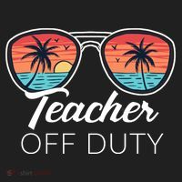 Teacher Off Duty Tropical Vacation Hat thumb 2