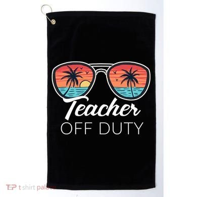 Teacher Off Duty Tropical Vacation Golf Towel