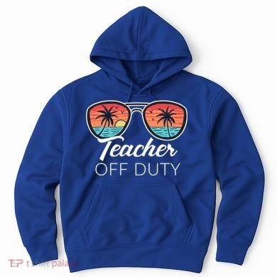 Teacher Off Duty Tropical Vacation Hoodie
