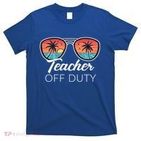 Teacher Off Duty Tropical Vacation T-Shirt thumb 0