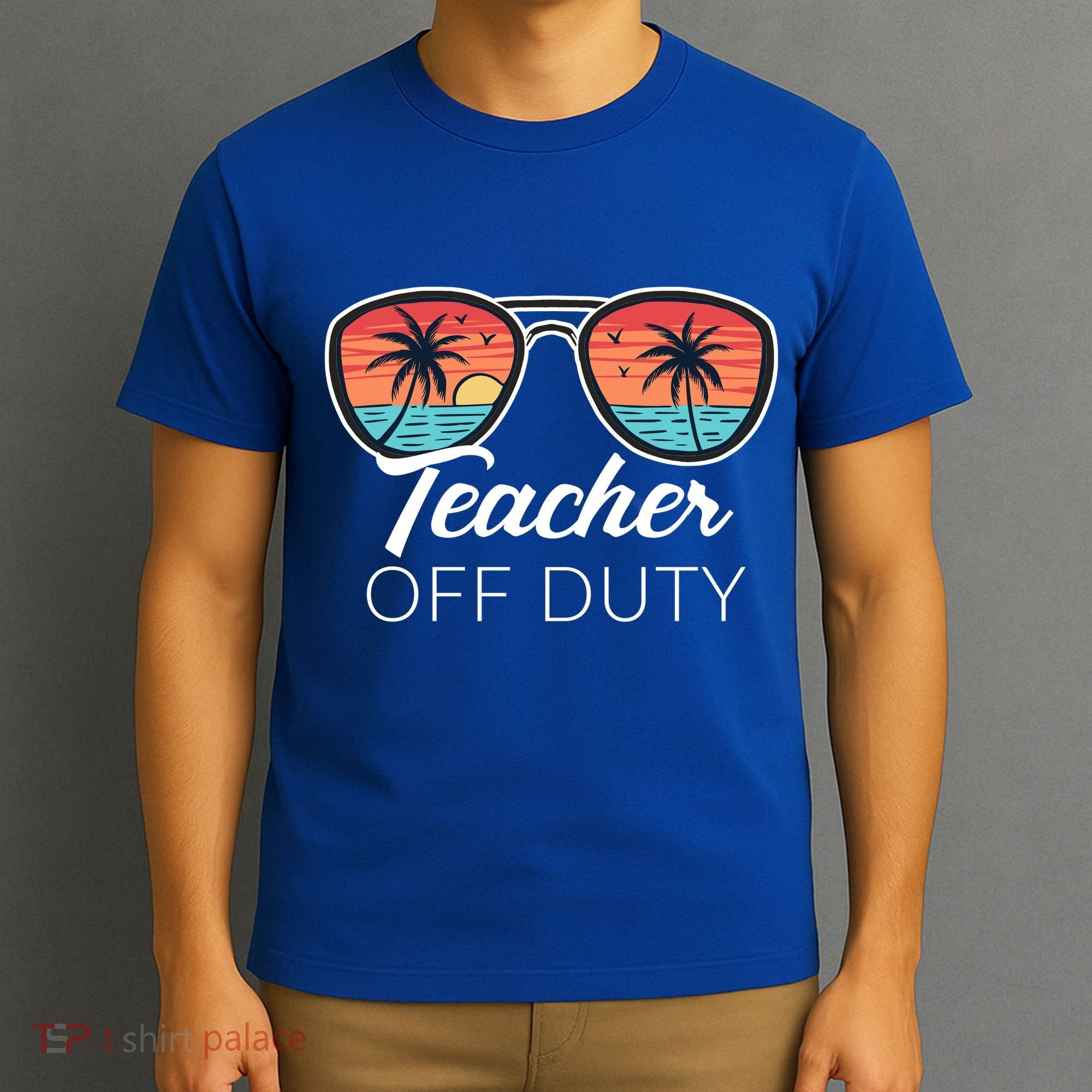 Teacher Off Duty Tropical Vacation T-Shirt