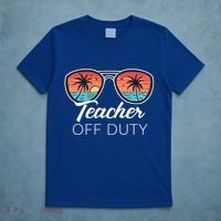 Teacher Off Duty Tropical Vacation T-Shirt thumb 5