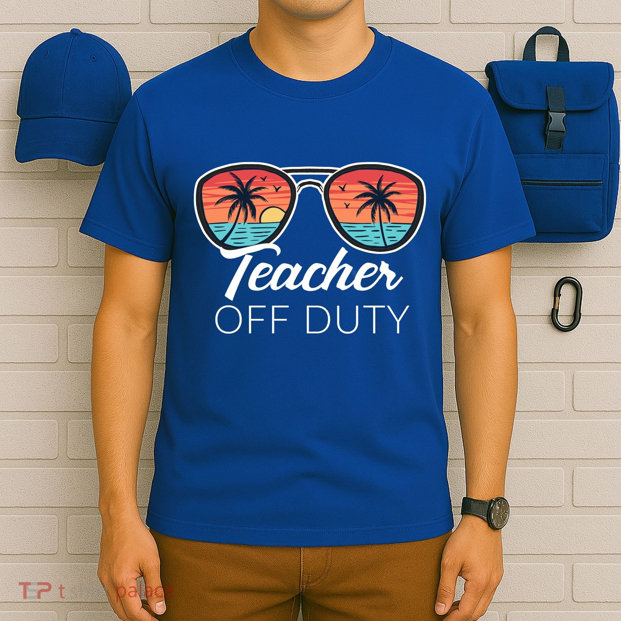 Teacher Off Duty Tropical Vacation T-Shirt