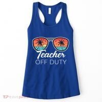 Teacher Off Duty Tropical Vacation Women's Tank Top thumb 0
