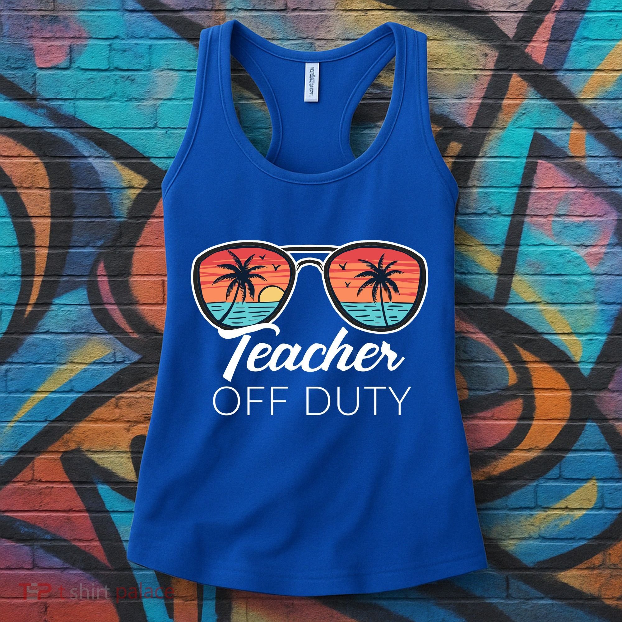 Teacher Off Duty Tropical Vacation Women's Tank Top