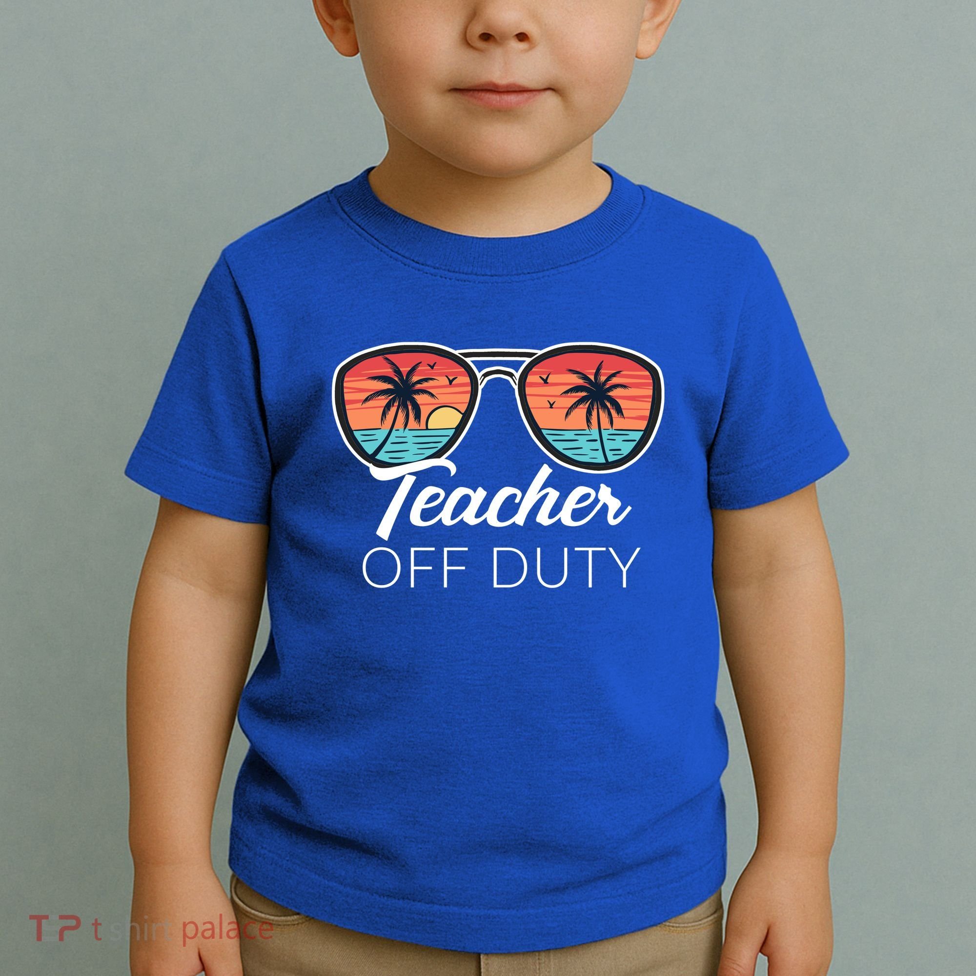 Teacher Off Duty Tropical Vacation Toddler T-Shirt