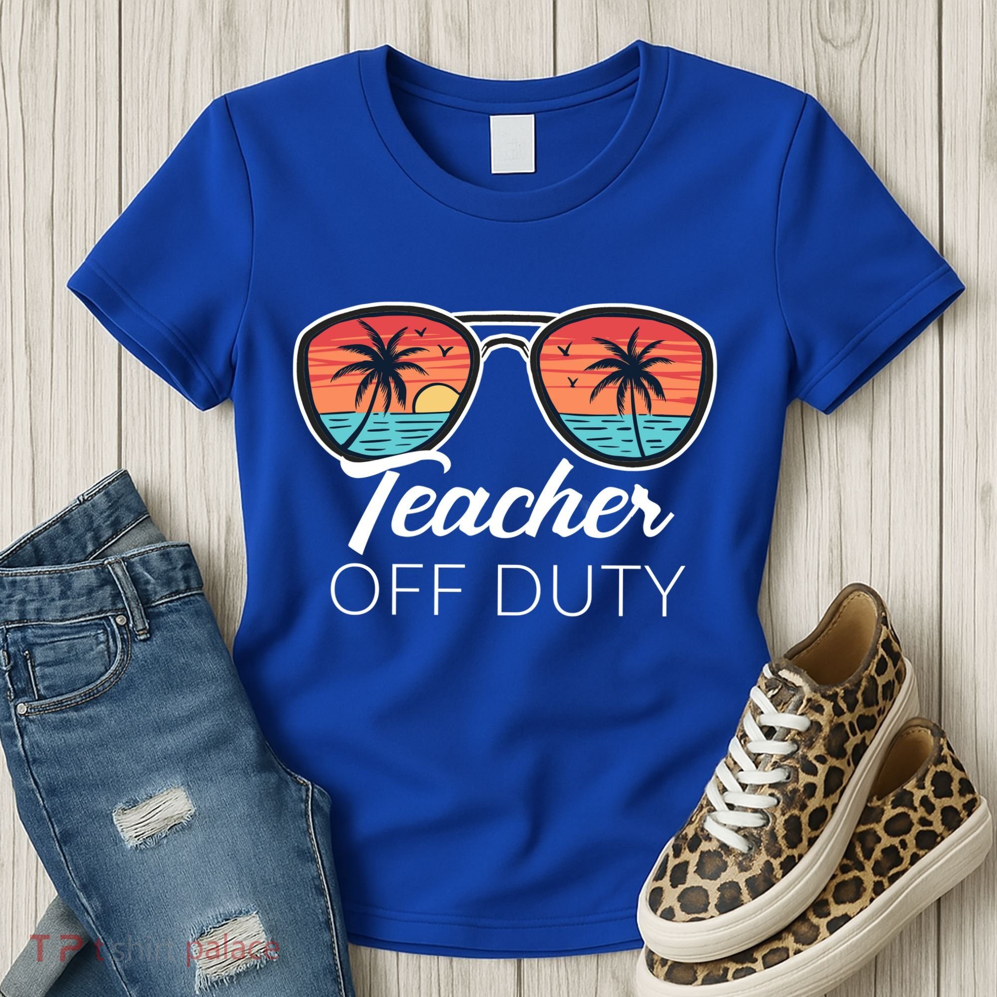Teacher Off Duty Tropical Vacation Women's T-Shirt