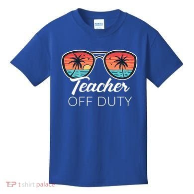 Teacher Off Duty Tropical Vacation Kids T-Shirt