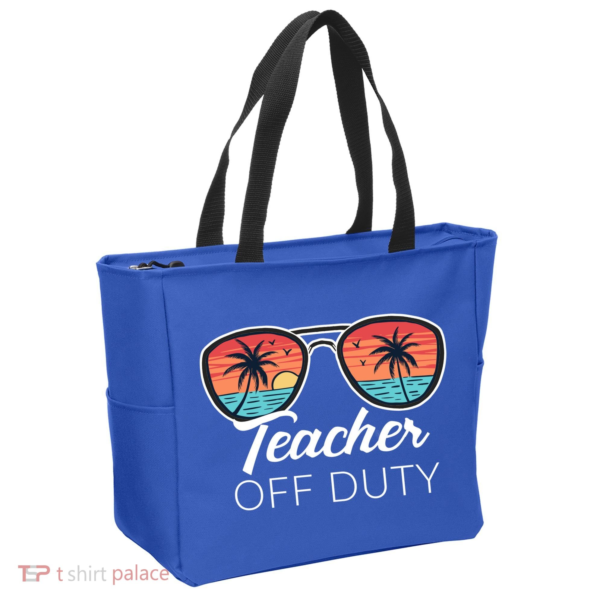 Teacher Off Duty Tropical Vacation Tote Bag