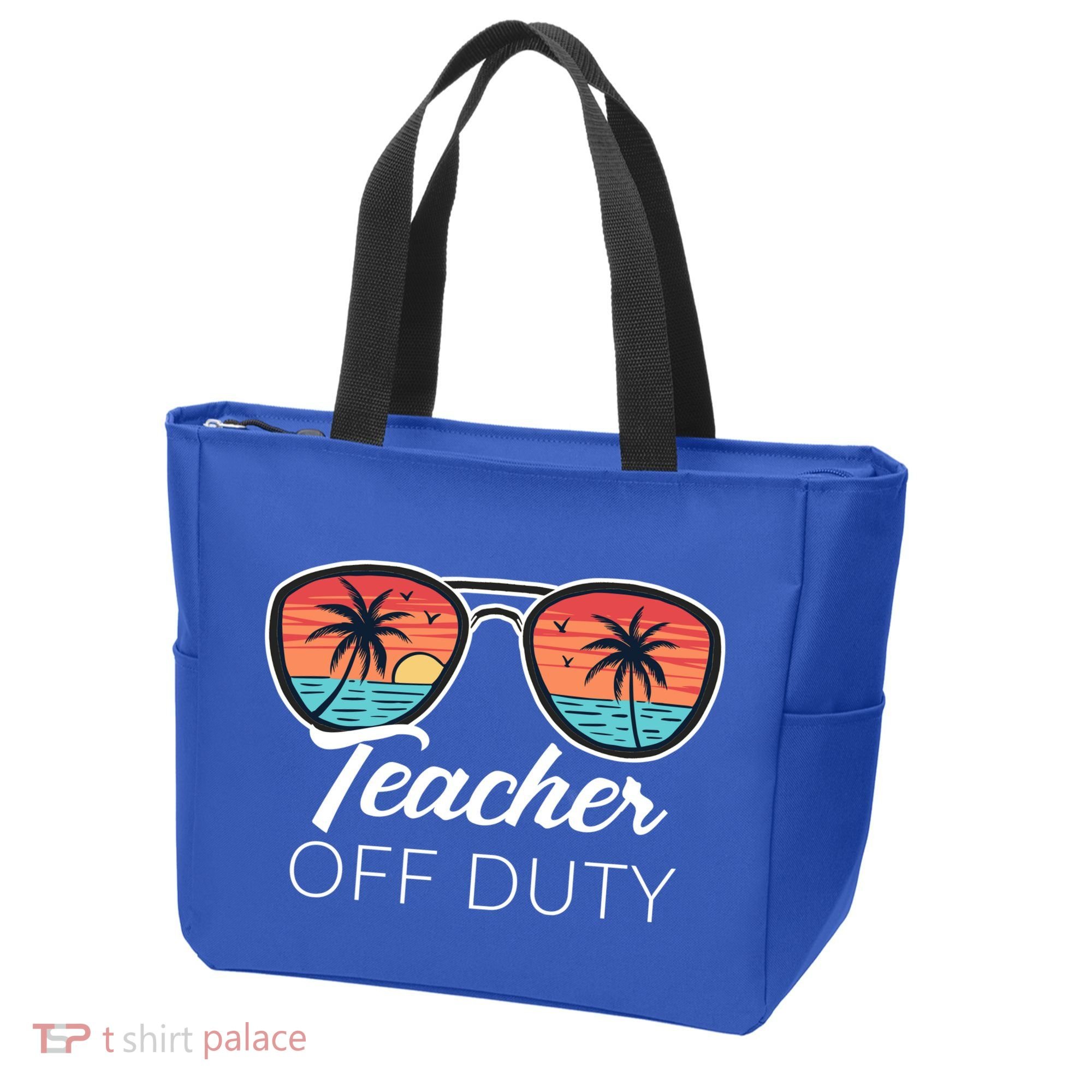 Teacher Off Duty Tropical Vacation Tote Bag
