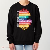 Teacher Rainbow Quote Women's Sweatshirt thumb 0