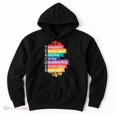 Teacher Rainbow Quote Hoodie