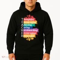 Teacher Rainbow Quote Hoodie thumb 2