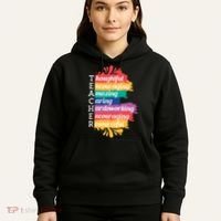 Teacher Rainbow Quote Hoodie thumb 5